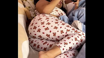 Chubby girl morning routine full of farts while getting ready