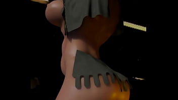 Animated model of growing boobs belly and ass for research purposes version with audio