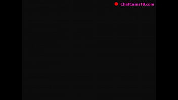 Cute nerdy brunette babe masturbates pussy so hard