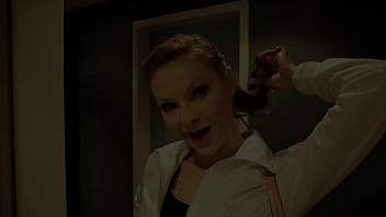 Busty pornstar tarra white's gaping butthole fucked in pov with anal creampie