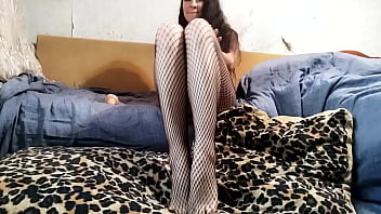 A lonely abandoned woman gets a real masturbation orgasm using a small fake cock and rubbing clit