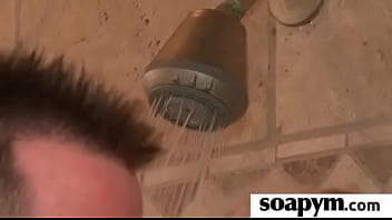 Girl with great body massages and blows a customer 5