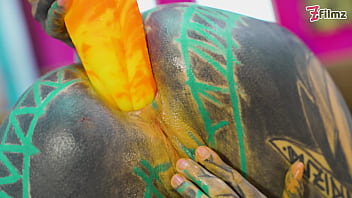 Sexy fishnets highheels stocking solo anal xl dildo play #anal #dildofucking #fishnets #highheels #stocking