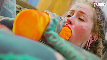 Sexy fishnets highheels stocking solo anal xl dildo play #anal #dildofucking #fishnets #highheels #stocking