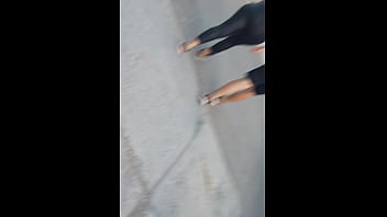 Paola con tanga y su novio no sabe que la deje con mi leche en la boca