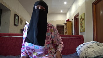 Hairy arab milf masturbating solo