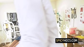 Hot brunette teen fucked rough by her black doctor