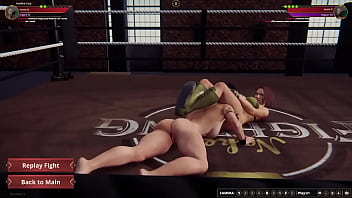 Adeline vs luna nf3d lesbian sex battle competitive intercourse