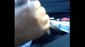 Riding getting hand job