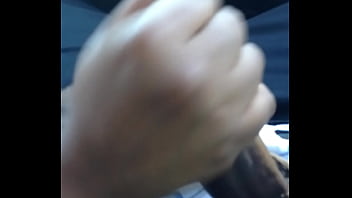 Riding getting hand job