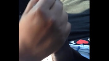 Riding getting hand job