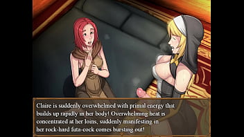 A claire plays claires a porn game lets play we make the other choice and become a futanari girl ourselves we fuck a lot of girls it's super hot