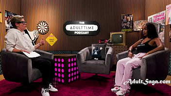 Busty hot black pornstar lily fire interview and podcast