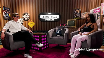 Busty hot black pornstar lily fire interview and podcast