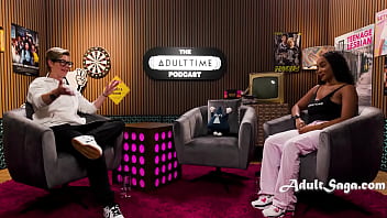 Busty hot black pornstar lily fire interview and podcast