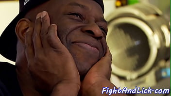 Euro lesbians sixtynining after a cat fight