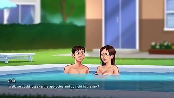 Dominant busy woman fuck pool boy