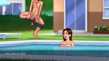 Dominant busy woman fuck pool boy