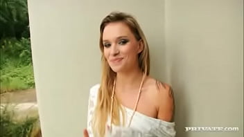 An audition video finds blonde angel and gets her to strip down