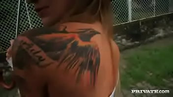 An audition video finds blonde angel and gets her to strip down