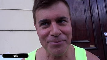 Gushing russian receptionist deepthroats inked stud in elevator