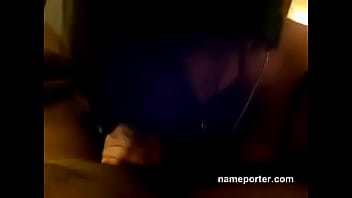 Sexy girlfriend giving blowjob