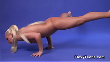 Cute Blonde Shows Nude Gymnastics thumbnail