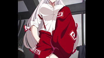 Touhou hentai footjob