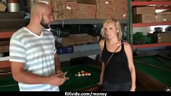 Sensual girl talked into having sex for cash 4