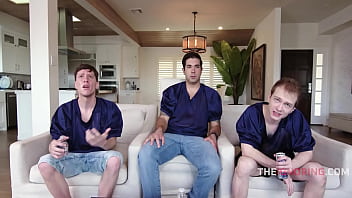 Group of guys freeuse a girl who magically appeared in their man cave