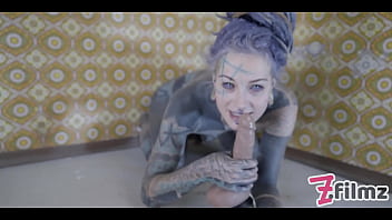 Alternative Tattoo Model Masturbating With Big Toy thumbnail