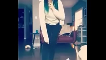 Cute teen working the camera