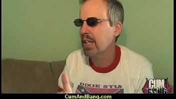 Ebony chick fucked hard in group sex action 20