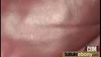 First time ebony with a group of white dicks 9