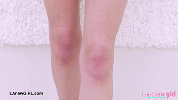 Stunning model with red hair naked close up