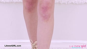 Stunning model with red hair naked close up