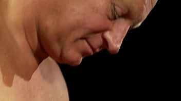 Sexy brunette with big boobs gets fucked by a fat old man