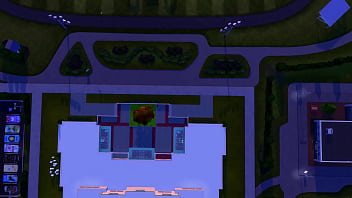 Horny teen girl sucks hot futa teacher's big cock