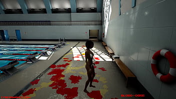 Cyberomance testing fluids near at the swimming pool