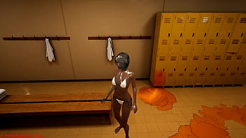 Cyberomance testing fluids near at the swimming pool