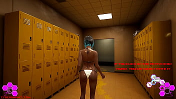 Cyberomance testing fluids near at the swimming pool Cyberomance testing fluids near at the swimming pool