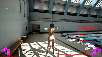 Cyberomance testing fluids near at the swimming pool