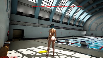Cyberomance testing fluids near at the swimming pool