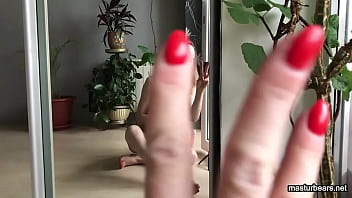 Neighbor18 watching me playing with my dildo