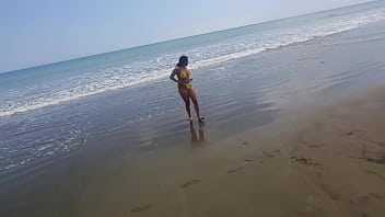 Sex on the beach with a perverted old man