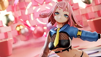 Vtuber strips & dances to kpop mmd