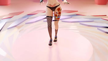 Vtuber strips & dances to kpop mmd