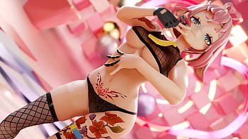 Vtuber strips & dances to kpop mmd