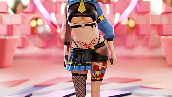 Vtuber strips & dances to kpop mmd