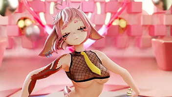 Vtuber strips & dances to kpop mmd